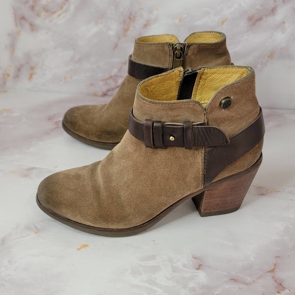 BUSSOLA Leather Ankle Bootie Size zipper - Picture 6 of 14